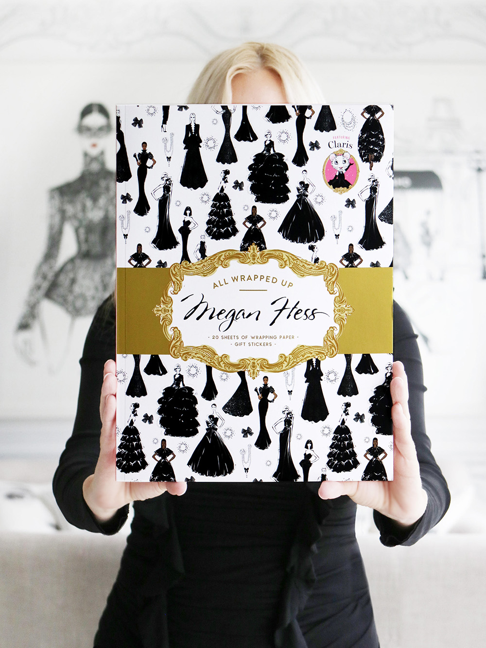 All Wrapped Up by Megan Hess: A Wrapping Paper Book - Featuring
