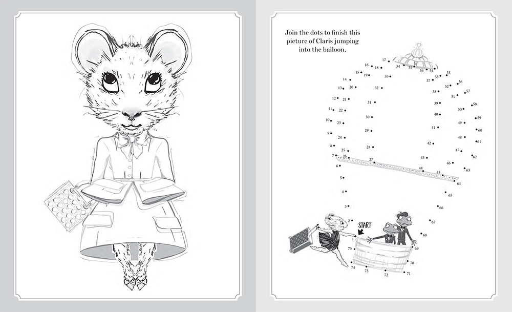 Claris The Chicest Mouse in Paris Colouring Set